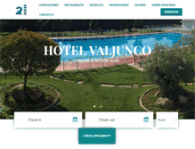 Tablet Screenshot of hotel-valjunco.com